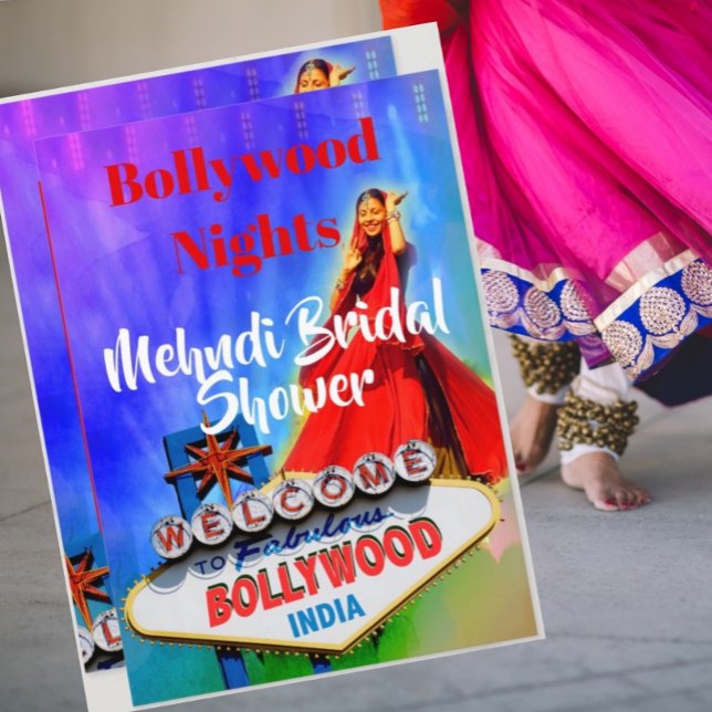 Convite Mehndi Henna Chá de panela Bollywood (Criador carregado)