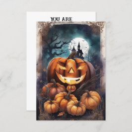 Convite Meia-noite de Mascarada: O último Hal Personalizáv