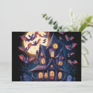 Convite Meia-noite na Mansão Assombrada