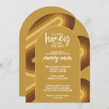 Mel pequeno no caminho Chá de fraldas de faixas re