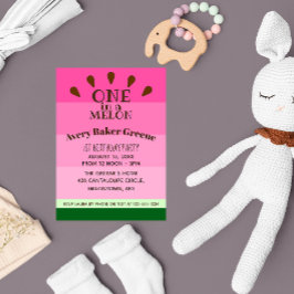 Convite Melancia 1 num aniversário de Melon