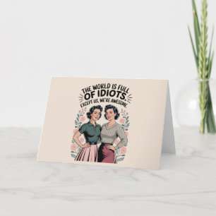 Convite Melhor Amiga Engraçada Que Traz Humor Mulheres Ani