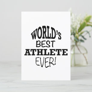 Convite Melhor atleta do mundo