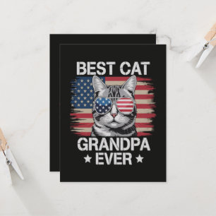 Convite Melhor Avô de Gato Americano de Todos