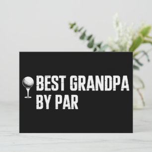 Convite Melhor Avô por Presente de Golfe Par Humor Sarcasm