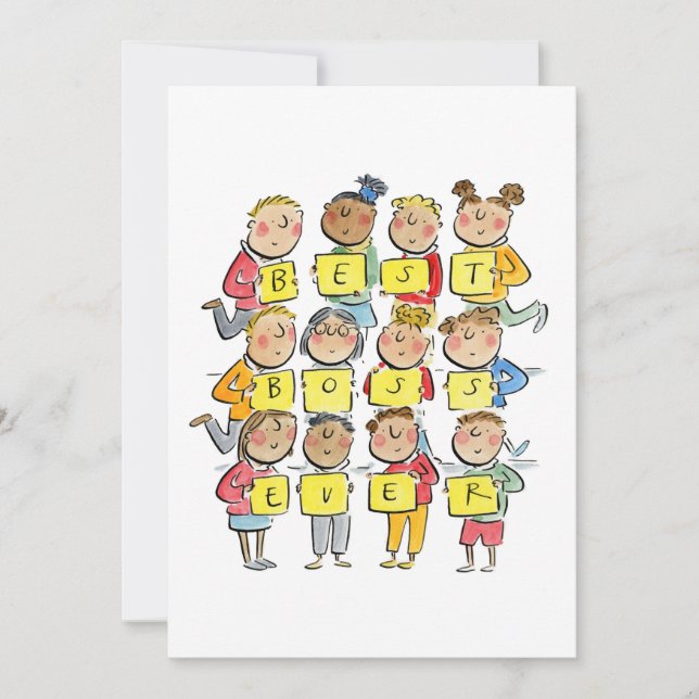 Convite Melhor Chefe Nunca (Frente)