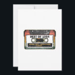 Convite Melhor De 1954 Vintage Cassette Funny Birthday Gif<br><div class="desc">Vintage clássico fita 1954 Birthday dá Design no estilo retrô e no ano de nascimento. Legal Original Parts Limited Edition. Criado em presente de aniversário de 1954. Festas de aniversário.</div>