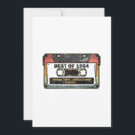 Convite Melhor De 1954 Vintage Cassette Funny Birthday Gif<br><div class="desc">Vintage clássico fita 1954 Birthday dá Design no estilo retrô e no ano de nascimento. Legal Original Parts Limited Edition. Criado em presente de aniversário de 1954. Festas de aniversário.</div>