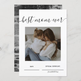 Convite Melhor Dia de as mães Oficial De Certificação Da M