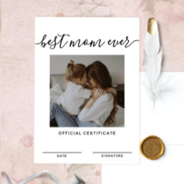Convite Melhor Dia de as mães Oficial De Certificação Da M