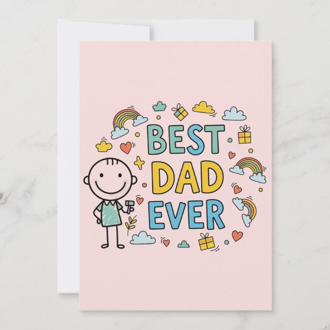 Convite Melhor Dia de os pais Nunca (Frente)