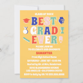 Convite Melhor Formando Retroativa Festa de formatura Amar