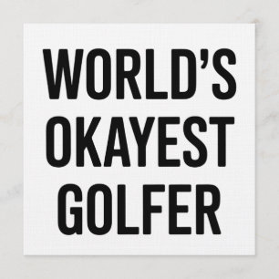 Convite Melhor Golfista do Mundo Pai Dia dos Pais Golfe