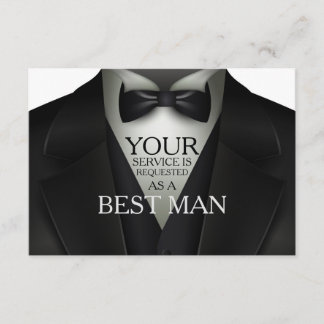 Convite Melhor Homem Elegante Pedido de Noivado