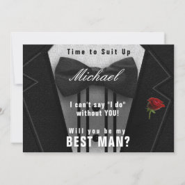 Convite Melhor Homem, Tuxedo - Convide Para Sair