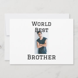 Convite Melhor irmão do mundo adicionar nome texto esporte