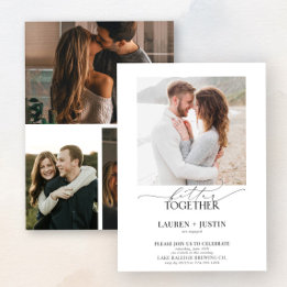 Convite Melhor Junto com a Festa de noivado de Fotografias