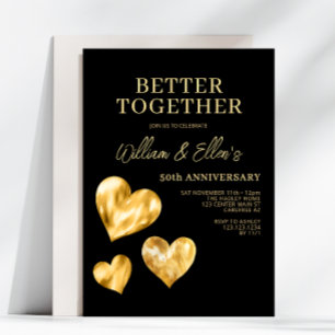 Convite Melhor Juntos 50º Aniversário de Casamento