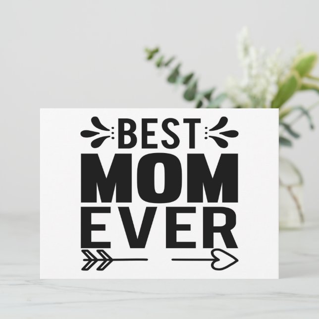 Convite Melhor Mãe de Todos os Tempos! (Em pé/Frente)