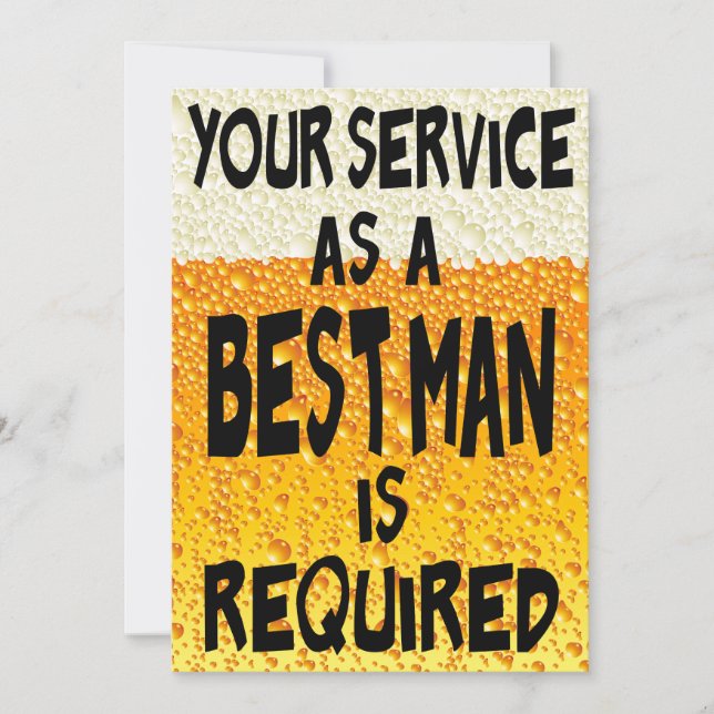 Convite Melhor proposta de cerveja (Frente)