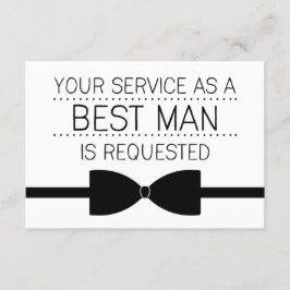 Convite Melhor Solicitação de Homem | Padrinhos de casamen
