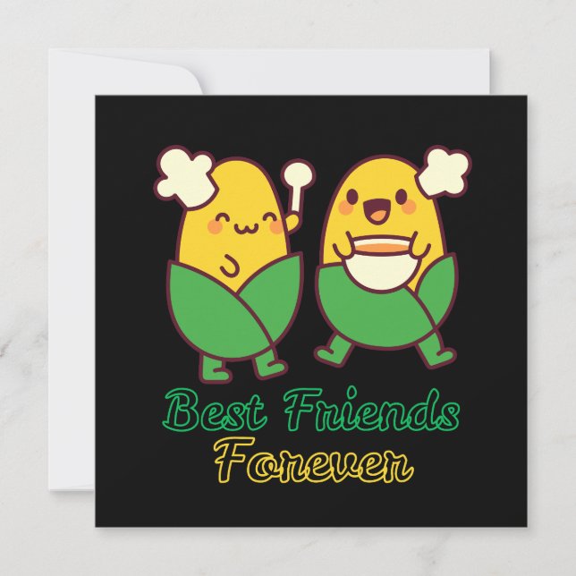 CONVITE MELHORES AMIGOS PARA SEMPRE, ENGRAÇADO, PRESENTES, (Frente)