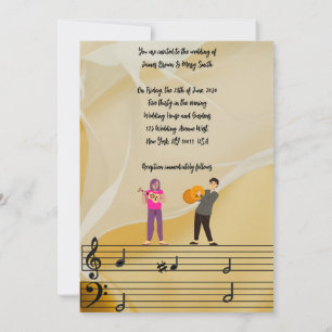 Convite Melodia de Nós casamento