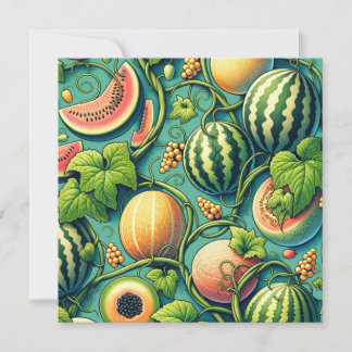 Convite Melon Medley: Uma Colchete Vibrante De Vinha