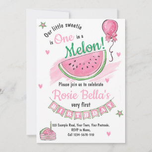 Convite Melon Themed Birthday