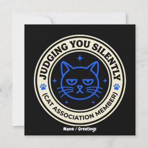 Convite Membro da Associação Oficial de Gatos Julgando Voc