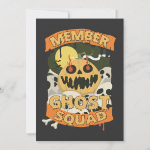 Convite Membro Ghost Squad Engraçado Casando Cousin Hallow