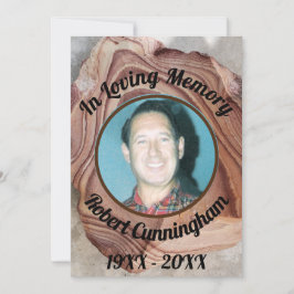 Convite Memória de Madeira Petrificada Memorial