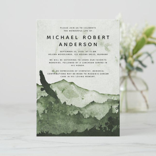Convite Memorial da Floresta das Montanhas (Em pé/Frente)