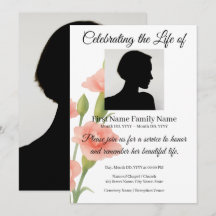Convite memorial de flores