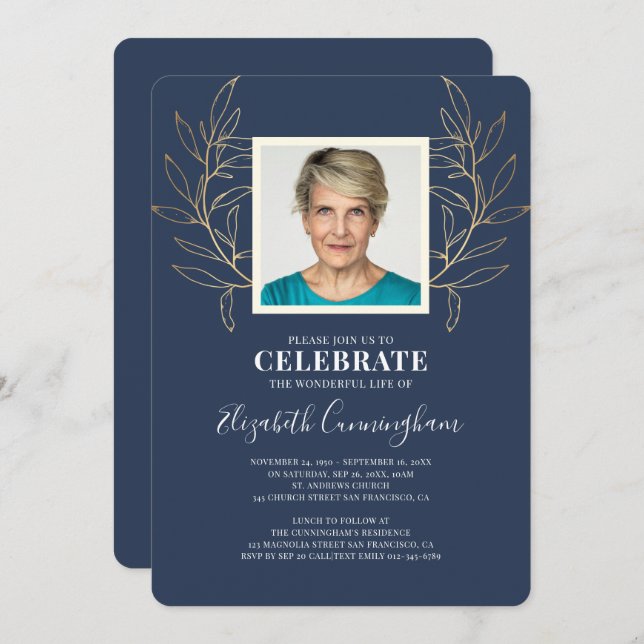 Convite Memorial de Fotografias do Ouro Moderno (Frente/Verso)