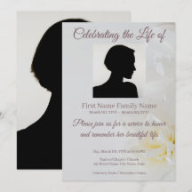 Convite memorial de rosa