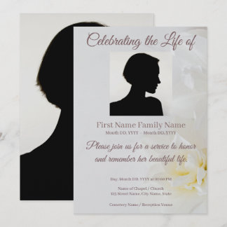 Convite memorial de rosa
