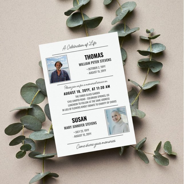 Convite Memorial Duplo da Celebração da Vida Negra das Cin (Criador carregado)