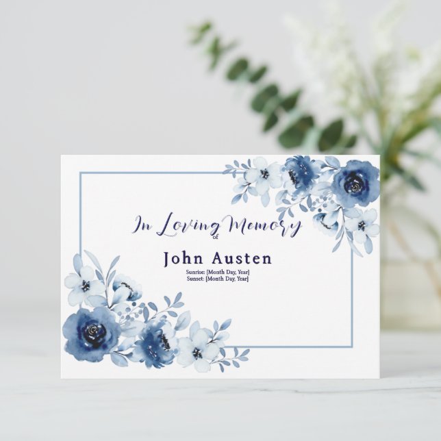 Convite Memorial Invitation (Em pé/Frente)