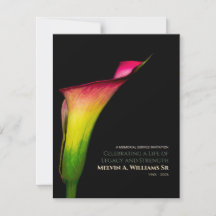 Memorial Lírio Calla – Floral Amarelo Vermelho Ver