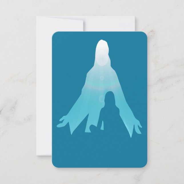 Convite Memorial Personalizado Obrigado Jesus em Mim (Frente)