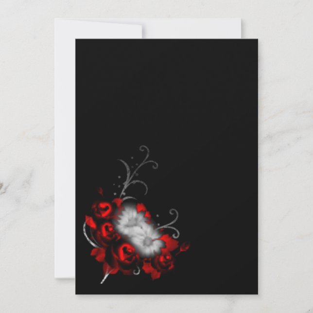 Convite Memórias Eternas Casamento Gótico (Frente)