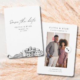 Convite Memphis Wedding Salve o Casamento de Centro de Dat