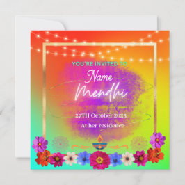 Convite Mendhi