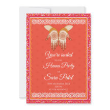 Mendhi convida o Partido Henna Mehendi