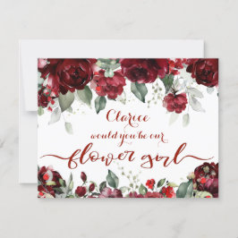 Convite Menina das Flores de Casamento Epifania Peônia Ver