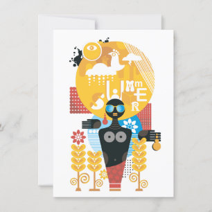 Convite Menina das horas de verão