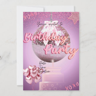 Convite Menina de aniversário