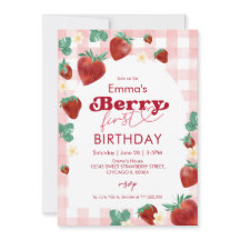 Menina de Aniversário de Berry Primeiro Aniversári