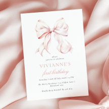 Menina de Arco Rosa Primeiro Aniversário